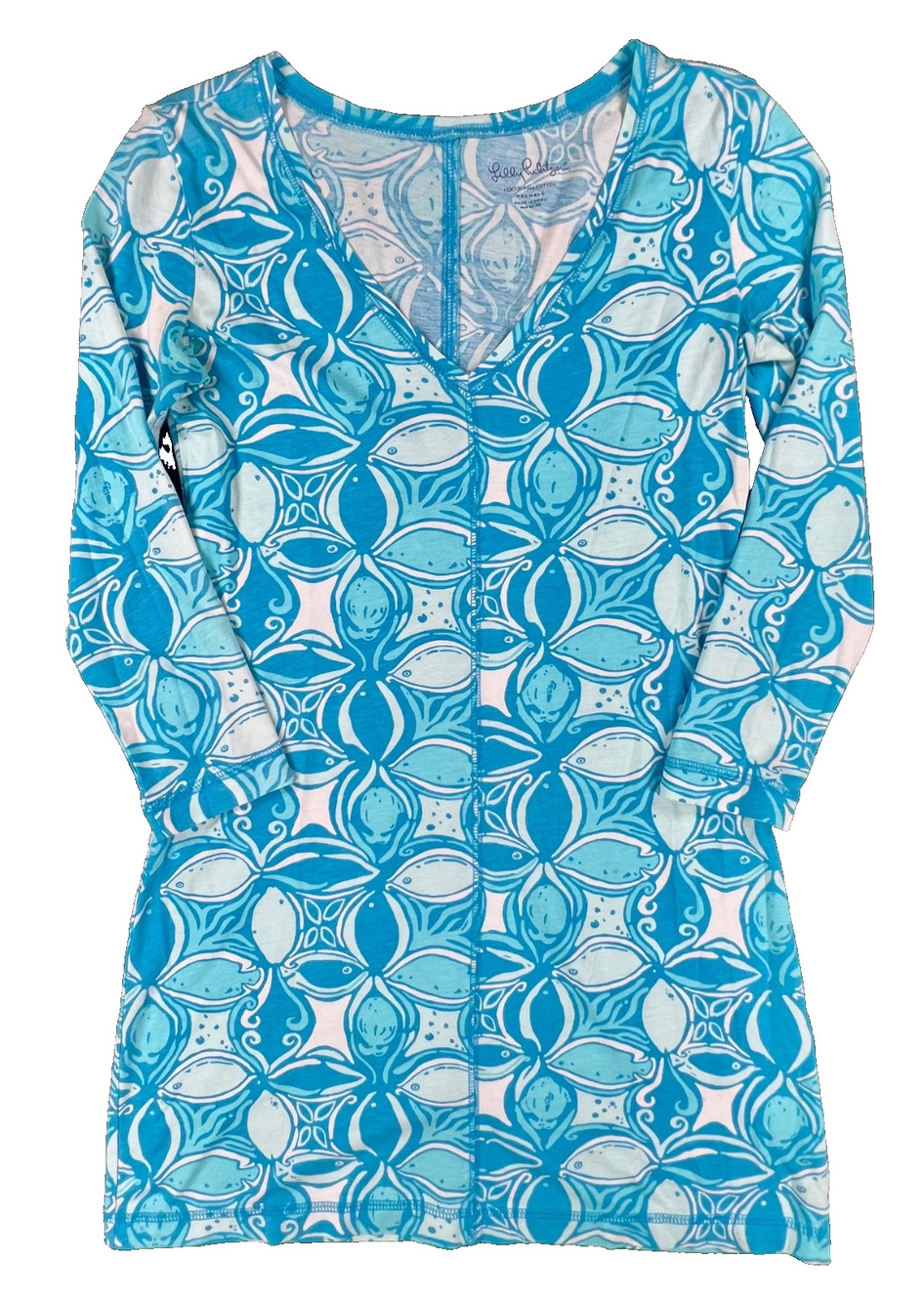 Lilly Pulitzer "What a Raquet" Preppy Fish Summer Dress (Size XXS) - MSRP $129